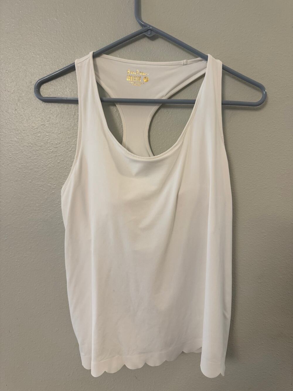 Lilly Pulitzer white Luxletic tank top women's medium